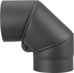 V. A. P. K Füstcső könyök, V. A. P. K. HS. EX 090/160/2, fekete, 160 mm / 90°, állítható szögű, lemezvastagság: 2, 0 mm (TC2212917)