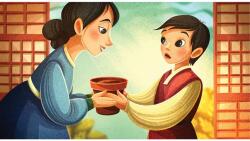 Diafilm A kisfiú meg az üres virágcserép diafilm (Népmesekincstár diasorozat) (D34105593)