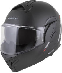 Cassida Felhajtható sisak Cassida MultiFlip Solid P/J, Pinlock 70 fólia, napellenző, szellőzőrendszer zárható szellőzőnyílásokkal matt fekete/piros/szürke XXL(63-64)