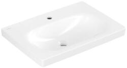 Villeroy & Boch Skyla mosdó túlfolyó nélkül, 650 x 460 mm, Stone White CeramicPlus 5A5166RW (5A5166RW)