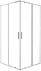Kerra Solid SQ 90 króm szögletes zuhanykabin tálca nélkül (SOLID-SQ-90-SOLO) - geminiduo