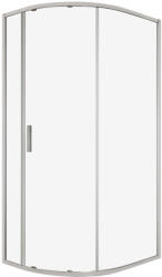 Kerra Solid RPA 100x80 íves egyajtós aszimmetrikus zuhanykabin tálca nélkül (SOLID-RPA-100X80-SOLO) - geminiduo