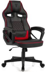 SENSE7 Knight Gamer Szék Fekete-Piros Ökológiai Bőr (5907783039690) (5907783039690)