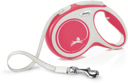 flexi Comfort lesă retractabilă tip bandă (M, Până la 25 kg, 5 m, Roşu)
