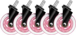 DELTACO Gaming Gamer szék görgők 5db Rózsaszín (4222183) (4222183)