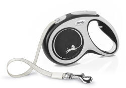 flexi Comfort lesă retractabilă tip bandă (L, Până la 60 kg, 5 m, Gri)