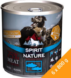 Spirit of Nature Hipoallergén Konzerv Kutyáknak (Tonhal és Lazac) - 6x800 g