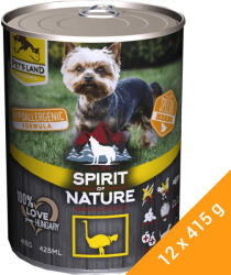 Spirit of Nature Hipoallergén Konzerv Kutyáknak (Strucc) - 12x415 g