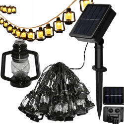  Napelemes fényfüzér, meleg fehér, 30 LED (v12406_30)