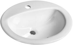 SAPHO Aqualine, Kerámia aláépíthető mosogató 52x45cm, fehér, 55227 (55227)