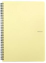 PASTELINi Spirálfüzet vonalas PASTELINI A/4 60 lapos sárga (8-069) - tonerpiac