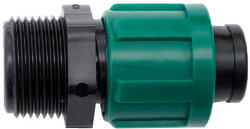  Tape csepegtető szalag indító 22mm x 3/4" külső menetes, zöld szorítógyűrűvel 6-8miles szalaghoz (TO-TRE22X3I4K)