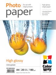 ColorWay Fotopapier - A4 / 180g - lesklý, 20 ks v balení