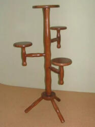 Komforttéka Laci 4-es virágtartó (cseresznye pác)