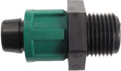  Tape csepegtető szalag indító 17mm x 3/4" külső menetes, zöld szorítógyűrűvel 6-8miles szalaghoz (TO-TRE17X3I4K)