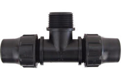  Palaplast T-idom 16mm x 3/4" x 16mm külső menetes, hollanderes oldható gyorskötő idom (TO-PPT16X3I4KX16)