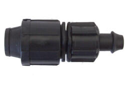  Fordított szorítású csepegtetőcső indító idom 20mm x körmös, gumigyűrű nélkül (TO-PPEF20X10)