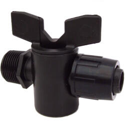  Irr 25mm x 3/4" külső menetes, gyorkötő csap IRRME (fekete) (TO-IRC25X3I4K)