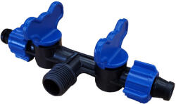  Tape csepegtető szalag dupla indító csap kék 1/2" külső menettel (TO-TR2C17X1I2K)