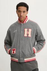 Tommy Jeans gyapjú bomber dzseki - szürke XXL
