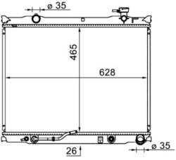 MAHLE Chladič motora MAHLE CR 1581 000S (CR 1581 000S)