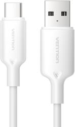 Vention USB-A 2.0/M -> USB-C/M, 2m, (fehér), kábel (CTQWH) - digital24