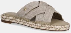 Tommy Hilfiger papucs CHAMBRAY ESPADRILLE MULE - bézs Női 37
