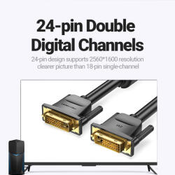 Vention DVI (24+1) -> DVI, 3m, kábel (EAABI) - digital24