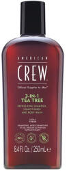 American Crew 3-In-1 teafaolajos sampon-balzsam-tusfürdő, 250 ml