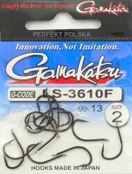 Gamakatsu Akasztó LS-3610F Nr. 2 Black Ground & Float Japan Hook 13 db (149008)