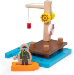 Bigjigs Toys Daru dokk, vonat és búvár (BJT074) (BJT074)