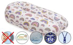 Scamp formázható univerzális szoptatós párna pamut huzattal /Rainbow RedYellow (SZPE264)