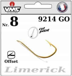 VMC Akasztó VMC 9214GO Nr. 8 Limerick Flatted Offset Ground & Float & Pole 10db (9214 GO 8)