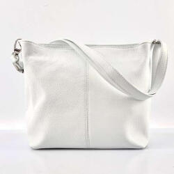  Ágota fehér női táska valódi bőr kényelmes 36 cm (na-9645-white)