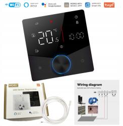  Termosztát Elektromos padlófűtés 16A Wifi Tuya LCD képernyő fekete (934213413215)