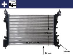 MAHLE Chladič motora MAHLE CR 1182 000S (CR 1182 000S)