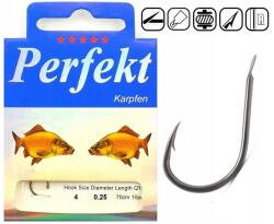 Perfekt Horgok Kötött Perfekt Ponty Carp Karpfen No. 4 0, 25mm 70cm -10db (HWPK4)