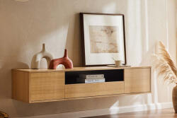 Arvo Stílusos TV asztal Arvo 150cm függő natúr barna - fekete