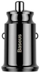 Baseus Grain încărcător auto 2x USB 5V 3, 1A (negru)