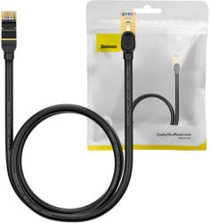 Baseus Cablu de rețea Baseus Ethernet RJ45, 10 Gbps, 1 m (negru)