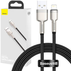 Baseus Cablu USB pentru Lightning Baseus Cafule, 2, 4 A, 1 m (negru)