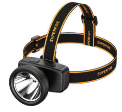 SUPERFIRE Lanternă frontală Superfire HL55 - 150 lm, USB-C, 4 moduri, 270 m