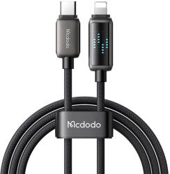 Mcdodo Cablu Mcdodo CA-2630 USB-C la Lightning, 36 W, afișaj LED, 1, 2 m