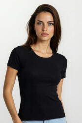 Eldar Natasza női pamutpóló, fekete, L