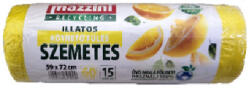 Mazzini Illatos Köthető füles szemetes, Citrus, 60L 15db/roll 104003