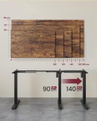 VASAGLE Cadru birou reglabil Vasagle Negru 150x80x118 cm (LSD021B01V2)