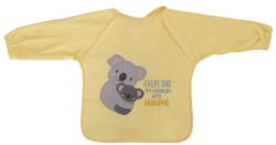 Baby Care hímzett hosszú ujjú pamut előke - Unisex - babamamakozpont