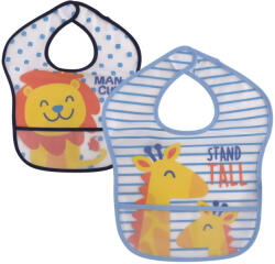 Baby Care 2Darab-os előke, tépőzáros - Boy - babamamakozpont