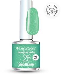 Crystal Nails - 2S - SMARTGUMMY HEMA FREE RUBBER BASE GEL - NR30 - SHIMMER JADE - 8ML