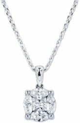 White & Black Ivette gyémánt medál - 0, 26 karát (AU14304)